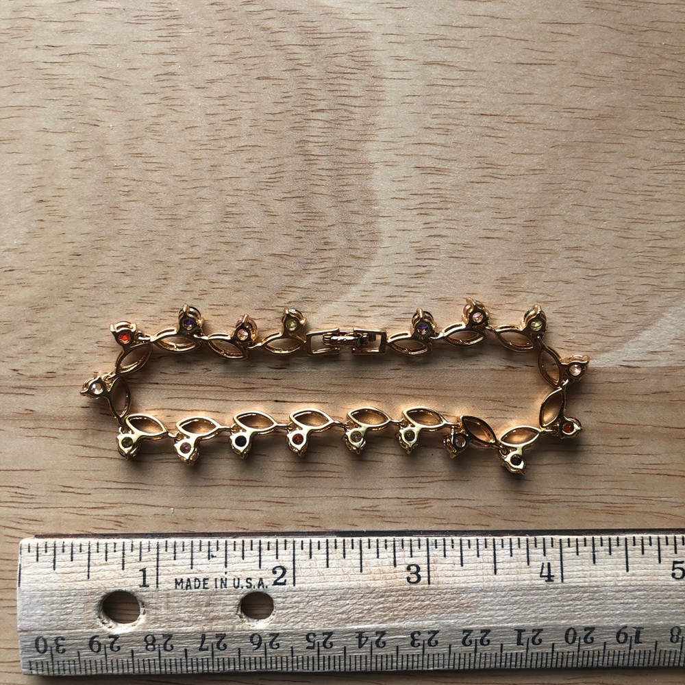 Vintage tulip tennis bracelet - Picture 3 of 5